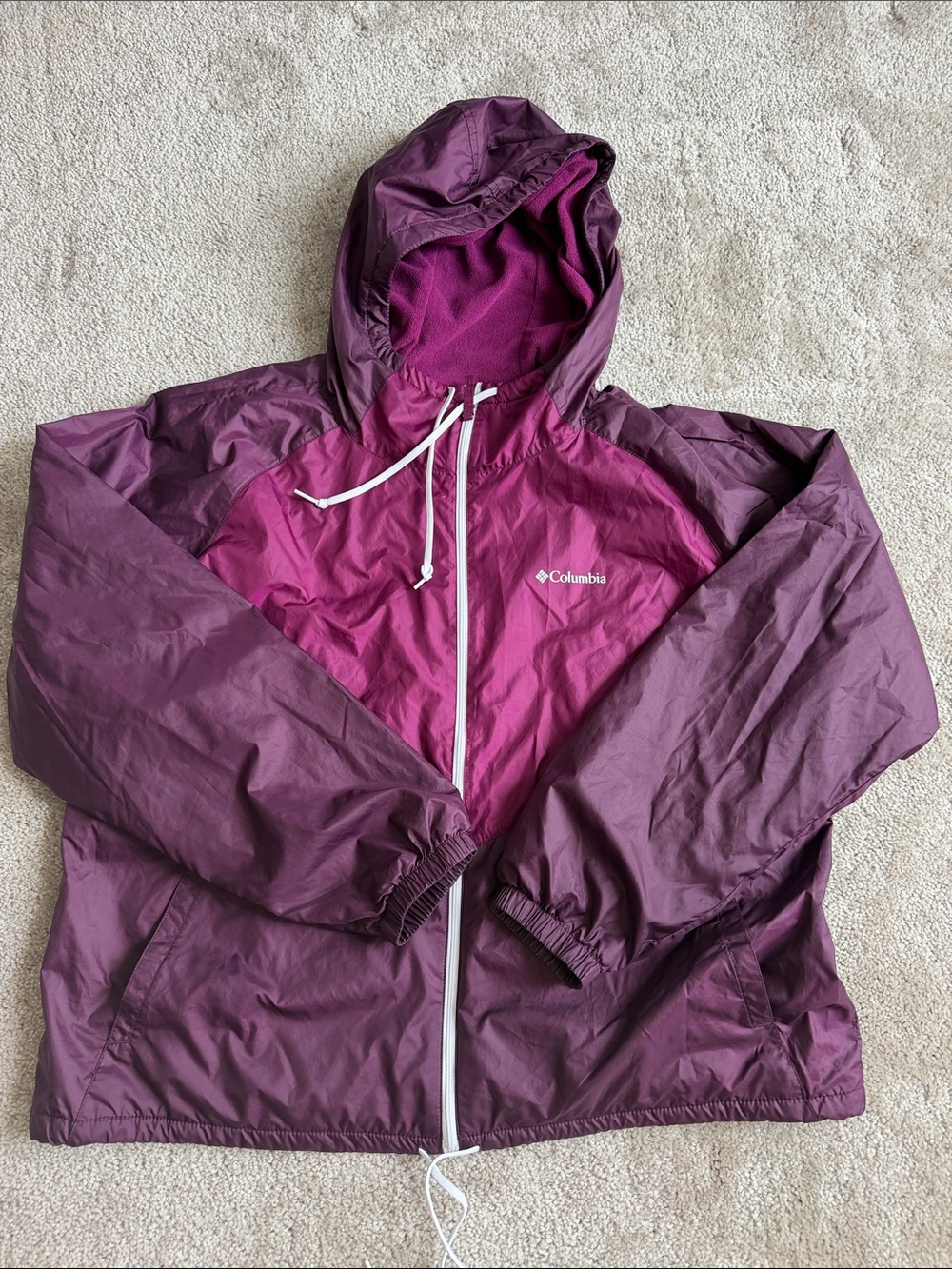 Columbia Women's Two-Tone Purple Hooded Utility Jacket